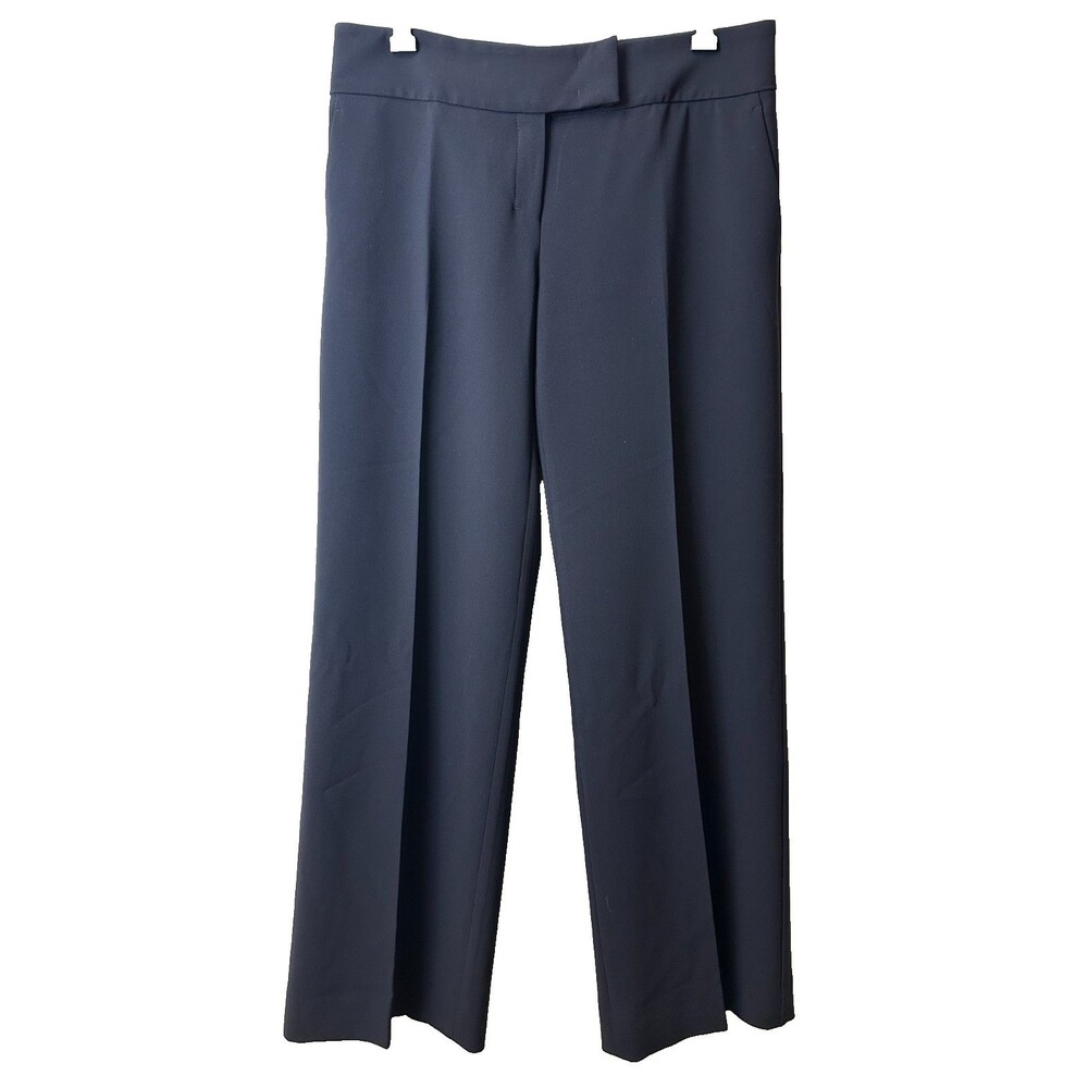’S Max Mara Women’s Dark Navy Tailored Wide Leg Dress Pants Size 8